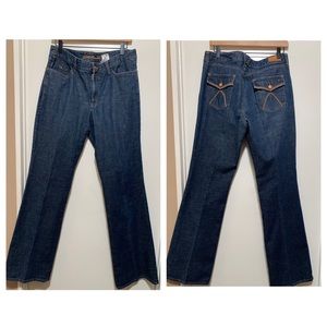Eddie Bauer Flare Leg Womens Denim Jeans 10 Tall